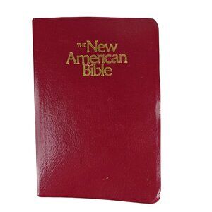 The New American Bible Red Leather Cover Official Edition Red Letter